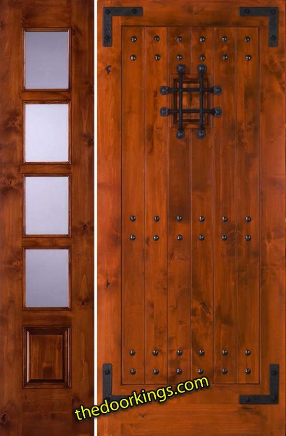 sw70 knotty alder with one sw68 sidelite